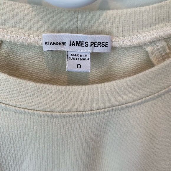 James Perse women’s vintage french terry sweatshirt cream XS - Picture 2 of 5